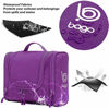 Picture of Bago Hanging Toiletry Bag For Women & Men - Leak Proof Travel Bags for Toiletries with Hanging Hook & Inner Organization to Keep Items From Moving - Pack Like a PRO (Purple)