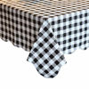 Picture of Artisan Flair AF60104-100 Black and White Checkered Tablecloth for Family Dinners Or Gatherings, Indoor or Outdoor Parties-60" x 104"