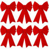 Picture of ANECO 6 Pieces Christmas Bows Holiday Christmas Wreaths Bows Christmas Decoration Bows for Christmas Party Decoration