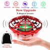 Picture of Flying Toys Drones for Kids, Hand Operated Ball Drone, Hands Free Mini Drone for Boys Girls Beginners UFO Shaped New Upgrade (Red)