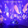 Picture of Night Light Projector Kids Star Night Light Ocean Projection Lights 8 Colors Changing Lamp 360 Degree Rotating Warm Sleeping Light for Kids Boys Girls Children Baby Bedroom Decoration Birthday Party