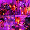 Picture of Brizled Orange & Purple Halloween Lights, 33ft 100 LED Halloween Lights 5mm Wide Angle String Lights, 120V UL Certified Connectable Purple Lights Outdoor for Party Halloween Decoration, Black Wire