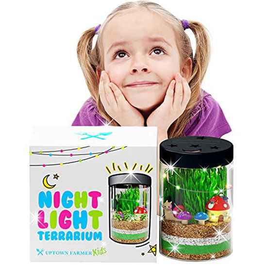 Picture of Terrarium Kit for Kids - Light Up Terrarium Kit for Kids - Science Kits for Kids - Learning & Education Toys - Kids Plant Growing Kit - Grow &Glow Terrarium - Kids Arts & Crafts - Kids