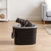 Picture of IRIS USA Top Entry Cat Litter Box With Scoop, Black/Gray, Large