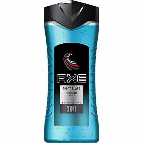 GetUSCart Axe 3 in 1 Shower Gel for Body Hair and Face Sports