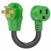 Picture of RVGUARD Welder Adapter Cord 12 Inch, NEMA 14-50P to 6-50R, 50 Amp Welder Adapter, Green