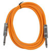 Picture of Seismic Audio SASTSX-6Orange-6PK 6-Feet TS 1/4-Inch Guitar, Instrument, or Patch Cable, Orange