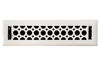 Picture of Empire Register Co, Honeycomb Design, 2x12 inch - Floor Vent Covers Size, White Finish, Metal Damper Attached, Heavy Duty Floor Register. Register Covers for Floor Application only.