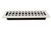 Picture of Empire Register Co, Honeycomb Design, 2x12 inch - Floor Vent Covers Size, White Finish, Metal Damper Attached, Heavy Duty Floor Register. Register Covers for Floor Application only.