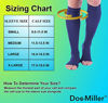 Picture of Doc Miller Open Toe Compression Socks 1 Pair 30-40 mmHg (Dark Blue, X-Large)