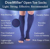 Picture of Doc Miller Open Toe Compression Socks 1 Pair 30-40 mmHg (Dark Blue, X-Large)