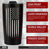 Picture of American Flag 20 oz Double Wall Vacuum Insulated Stainless Steel USA Tumbler Travel Mug for Coffee - Patriotic Gift