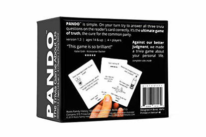 Picture of PANDO - The Party Game Where You Try to Answer Trivia Questions About Your Friends or Family