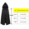 Picture of Kids Cloak Hooded Cape Halloween Christmas Cosplay Costume Satin 8-16 Years Y095BKL