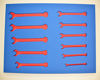 Picture of 5S Tool Box Shadow Foam Organizers (2 Color) Custom Size (12" x 24", Blue Top/Red Bottom)