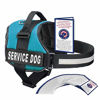 Picture of Service Dog Vest With Hook and Loop Straps and Handle - Harness is Available in 8 Sizes From XXXS to XXL - Service Dog Harness Features Reflective Patch and Comfortable Mesh Design (Blue, XL)