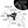 Picture of Service Dog Vest With Hook and Loop Straps and Handle - Harness is Available in 8 Sizes From XXXS to XXL - Service Dog Harness Features Reflective Patch and Comfortable Mesh Design (Black, XL)