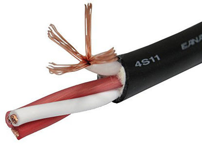 Picture of 4 Units - 6 Inch - Canare 4S11 - Audiophile Grade - 11AWG - HiFi Speaker Cable Jumper Terminated with Gold Banana Connectors