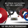 Picture of Black Diamond Dia-AK4 Amplifier Wiring Kit - 4 Gauge Amp Kit 1200W Amp Installation Cable Kit - Ampkit4 Helps Make Connections, Brings Power to Your Radio, Subwoofers, Speakers with Super Flex Wire