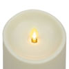 Picture of Luminara Outdoor Moving Flame Pillar Flameless LED Candle, Plastic, Ivory (4.5-inch)