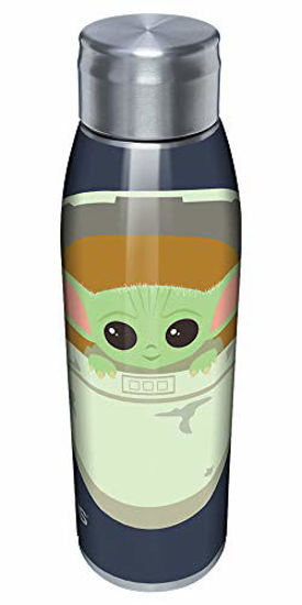 Picture of Tervis Triple Walled The Mandalorian Child in Carrier Insulated Tumbler Cup Keeps Drinks Cold & Hot, 17oz Water Bottle, Stainless Steel