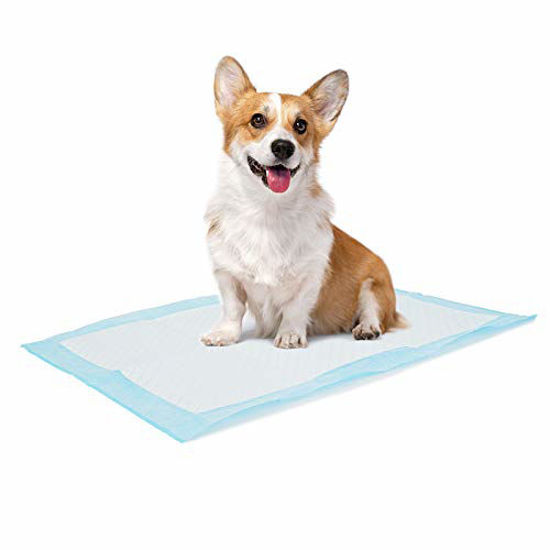 Picture of Bolux Dog and Puppy Training Pads, 17.8×23.5 Disposable Dog Pee Pads, Ultra Absorbent & Leak-Proof Pet Underpads, Dry Quickly Pee Pad for Dog Cats Rabbits or Other House Training Pets (50/Counts)