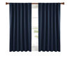 Picture of Deconovo Solid Back Tab and Rod Pocket Curtains, Blackout Curtains Thermal Insulated Drapes and Curtains for Kids Bedroom, 52x63 Inch, Navy Blue, 1 Pair