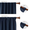 Picture of Deconovo Solid Back Tab and Rod Pocket Curtains, Blackout Curtains Thermal Insulated Drapes and Curtains for Kids Bedroom, 52x63 Inch, Navy Blue, 1 Pair