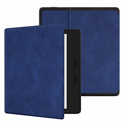 Picture of Ayotu Skin Touch Feeling Case for All-New Kindle Oasis(10th Gen, 2019 Release & 9th Gen, 2017 Release),with Auto Wake/Sleep,New Waterproof 7''Kindle Oasis Cover,Soft Shell Series KO3 Navy Blue