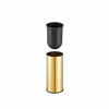 Picture of Toilet Brush Holder Gold, Stainless Steel 304 Gold Round Freestanding Toilet Bowl Brush and Holder for Bathroom