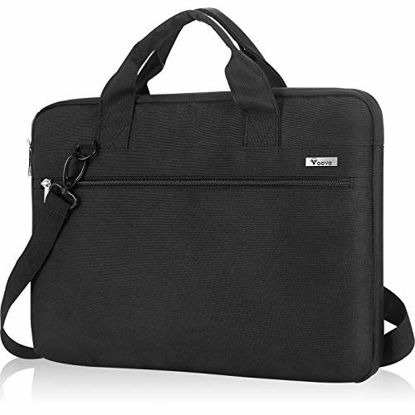 Picture of Voova Laptop Sleeve Bag 17-17.3 Inch Carrying Case, 360° Protective Computer Bag Compatible with Razer Blade Pro 17,Lenovo Asus Acer Dell Hp Notebook with Shoulder Strap for Men Women,Waterproof,Black