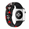 Picture of MIADEAL Mickey & Minnie Mouse Bands for Apple Watch, Fit All iWatch Series, 38mm/40mm/42mm/44mm (Black, 38mm or 40mm)