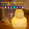 Picture of Portable LED Children Night Light,Silicone LED Multicolor Night Lamp USB Rechargeable Night Light Colour Changing Lamps Gifts for Kids Baby Bedroom Nursery