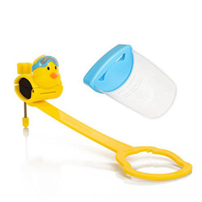 Picture of Aqueduck Faucet Handle Extender Set. Connects to Sink Handle and Faucet to Make Washing Hands Fun and Teaches Your Baby or Child Good Habits and Promote Independence to Them.