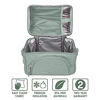 Picture of Bentgo Deluxe Lunch Bag - Durable and Insulated Lunch Tote with Zippered Outer Pocket, Internal Mesh Pocket, Padded and Adjustable Straps, & 2-Way Zippers - Fits All Bentgo Lunch Boxes (Khaki Green)
