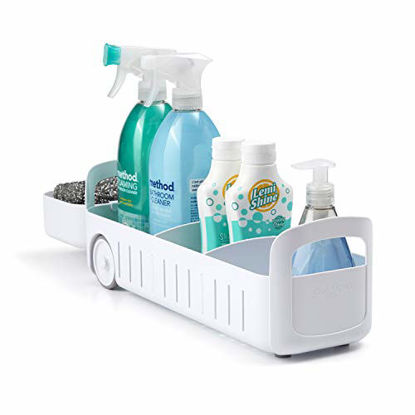Picture of YouCopia RollOut Caddy Under Sink Organizer, 5" Wide, White