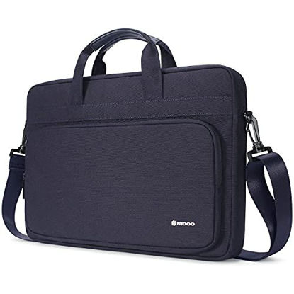 Picture of NIDOO 13 Inch Laptop Briefcase Shoulder Bag Sleeve for Macbook Pro Air M1 13 14/13.5" Surface Laptop 2 3 4/13" ThinkPad X13 Yoga Gen 2/14" Swift 3 5 X 3X / ThinkPad X1 Yoga Gen 6X1 Carbon Gen 9