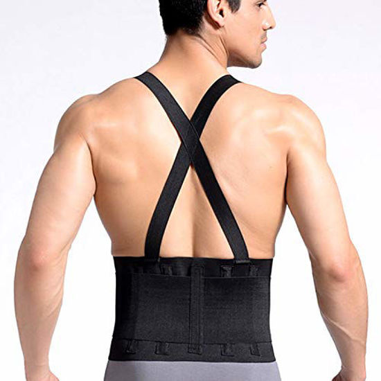 CROSS1946 Lumbar Brace Support,Back Brace for Lower Back Pain  Relief,Prevent Lumbar Strain for Lifting,Running,Working,for Gym,Posture  correct, Breathable,Adjustble Compression for Men & Women,M : :  Health & Personal Care
