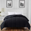 Picture of ELNIDO QUEEN All-Season Black Down Alternative Quilted Comforter- Corner Duvet Tabs-Machine Washable-Duvet Insert or Stand-Alone Lightweight Comforter-Twin Size(64×88 Inch)