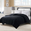 Picture of ELNIDO QUEEN All-Season Black Down Alternative Quilted Comforter- Corner Duvet Tabs-Machine Washable-Duvet Insert or Stand-Alone Lightweight Comforter-Twin Size(64×88 Inch)