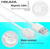 Picture of HOLACA 30ft/9m Power Cable and Adapter for Arlo Pro 3 Floodlight Camera,Weatherproof Outdoor or Indoor Magnetic Cable Continuously Charging Your Arlo Camera - White