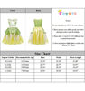 Picture of Cotrio Green Fairy Tale Fancy Dresses Girls Birthday Party Princess Frog Dress Toddler Kids Halloween Costume Outfits with Accessories Role Play Clothes Size 6 (5-6 Years, Green)