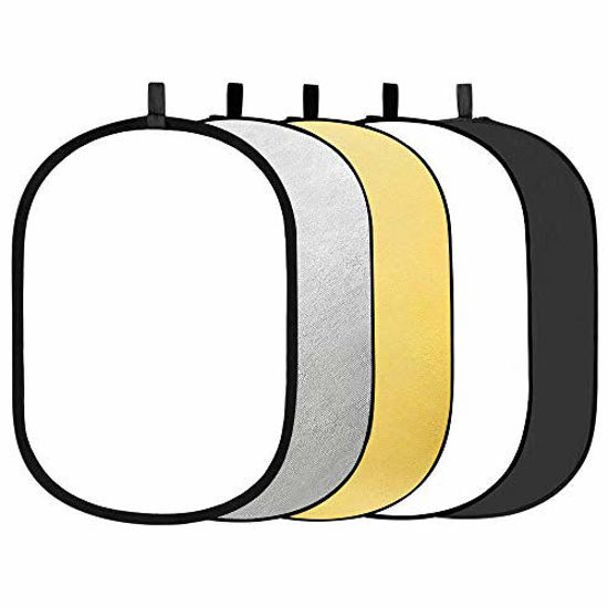 Picture of GODOX 32x47 80x120cm 5-in-1 Collapsible Portable Disc Light Reflector with Bag for Studio and Photography - Gold, Silver, Black, White, Translucent.