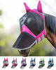 Picture of Harrison Howard CareMaster Pro Luminous Horse Fly Mask Long Nose with Ears Flamingo (L; Full Size)