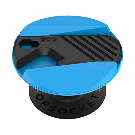 Picture of PopSockets: PopGrip SOG Multi-Tool - Cyan