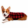 Picture of Dog Winter Coat, ASENKU Dog Fleece Jacket Plaid Reversible Dog Vest Waterproof Windproof Cold Weather Dog Clothes Pet Apparel for Small Medium Large Dogs Red L