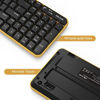 Picture of Wireless Keyboard and Mouse - Jelly Comb K025 Compact 2.4Ghz Wireless Keyboard Mouse - Keyboard and Mouse Combo- Compatible with PC Laptop Windows 7/8/10-Updated (Black and Yellow)