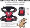 Picture of PoyPet Dog Harness and Leash Combo, Escape Proof No Pull Vest Harness, Reflective Adjustable Soft Padded Pet Harness with Handle for Small to Large Dogs(Red,M)