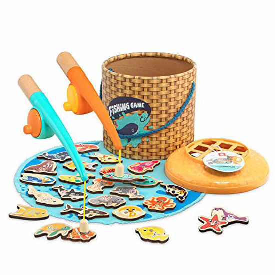 GetUSCart- TOP BRIGHT Montessori Toddler Fishing Game - Kids