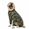 Picture of Miaododo Dog Pajamas Jumpsuit for Medium Large Dogs,Lightweight Adorable Dog Pjs Clothes Large Size Dog Apparel Onesies,Shirt for Large Dogs After Surgery, Full Belly, Camo